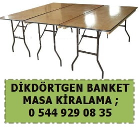 stanbul dikdrtgen banket masa kiralama