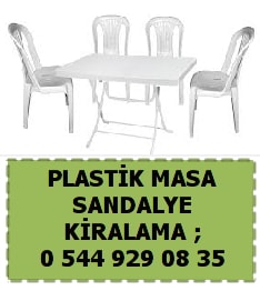 stanbul plastik masa sandalye kiralama